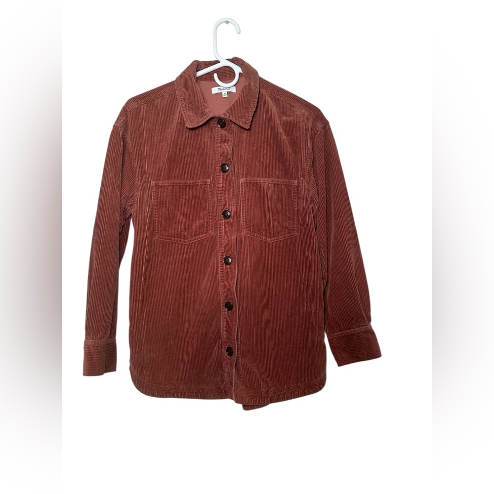 Madewell Brown Corduroy Shirt Jacket Lightweight